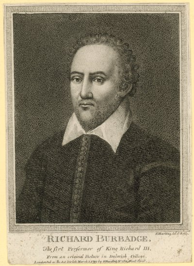 Richard Burbadge, le premier interprète de Richard III - English School
