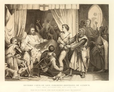 Richard Cœur de Lion pardonnant Bertrand de Gurdun - English School