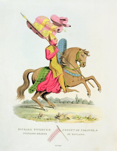 Richard Fitzhugh, Connétable de Chester et Porte-étendard d