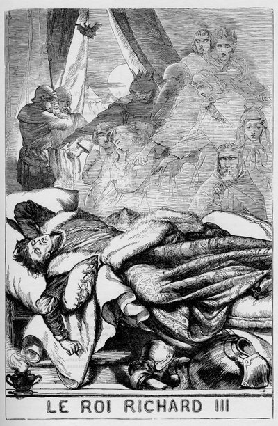 Richard III (La Vie et la Mort de Richard III) - Illustration dans « Œuvres complètes de William Shakespeare » 1866 - Les illustrations et la forme générale de cette édition sont empruntées à Shakespeare illustré de Cassell, publié à Londres - English School