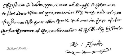 Richard Knolles - English School