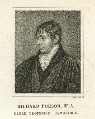 Richard Porson, professeur de grec, Cambridge - English School