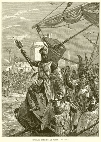 Richard débarquant à Jaffa - English School