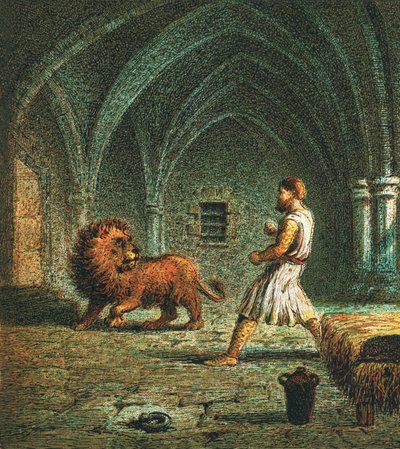 Richard Ier et un lion - English School