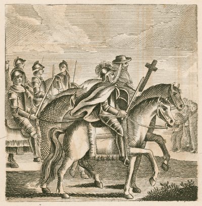 Richard Cœur de Lion partant pour la troisième croisade - English School