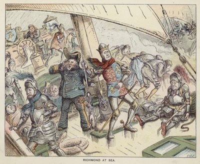 Richmond (futur roi Henri VII) en mer - English School