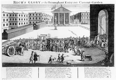 La gloire de Rich ou son entrée triomphale à Covent-Garden - English School