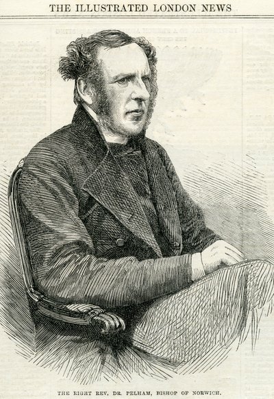 Très révérend Dr Pelham, évêque de Norwich de The Illustrated London News 14 octobre 1865 - English School