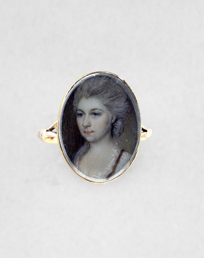 Bague avec portrait d