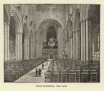 Cathédrale de Ripon, la nef - English School