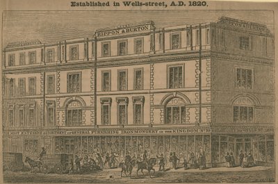 Rippon et Burton, grand magasin, fondé en 1820 - English School