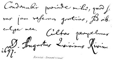 Rivinius (Botaniste éminent) - English School