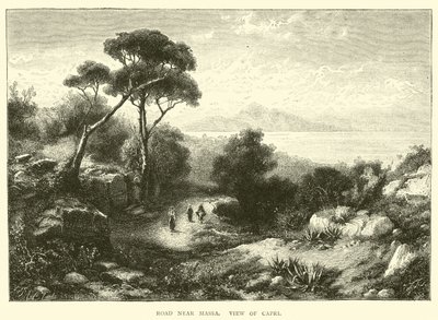 Route près de Massa, vue de Capri - English School