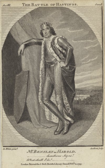 Robert Bensley en Harold dans La Bataille de Hastings - English School