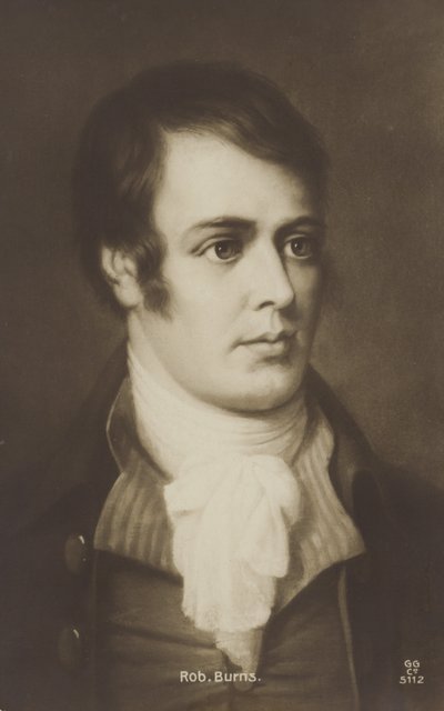 Robert Burns (1759-1796), poète et parolier écossais - English School