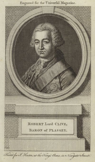 Robert Lord Clive, baron de Plassey - English School