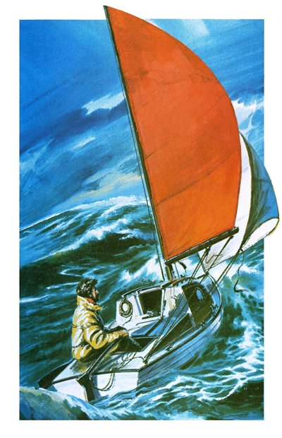 Robert Manry lors de son voyage en solitaire - English School