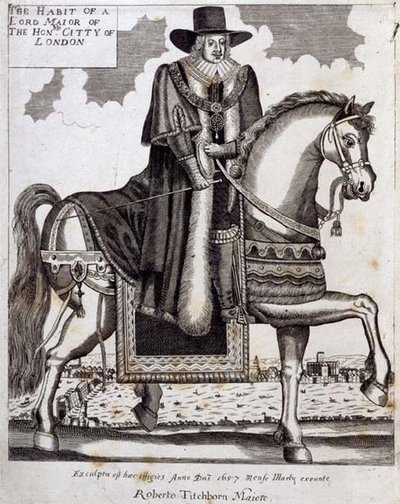 Robert Tichborne (d.1682) en tant que Lord Maire de Londres - English School