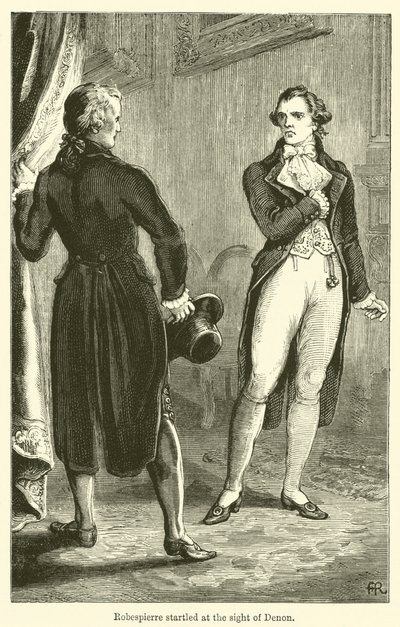 Robespierre effrayé à la vue de Denon - English School