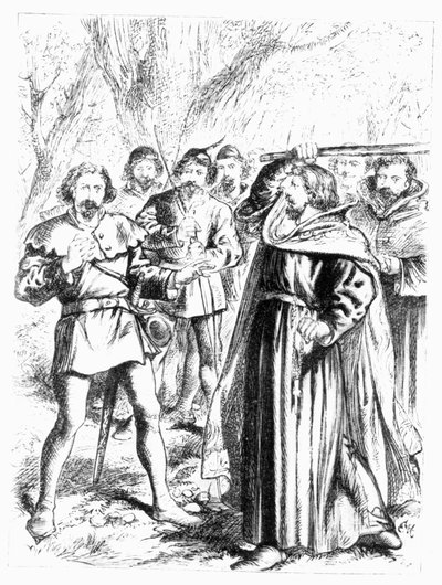 Robin des Bois et le roi Richard Ier (1157-99) - English School