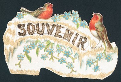 Souvenir de rouge-gorge, Carte de Noël - English School