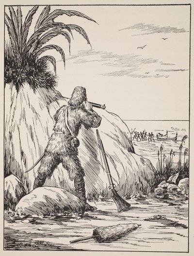 Robinson Crusoé, illustration de L