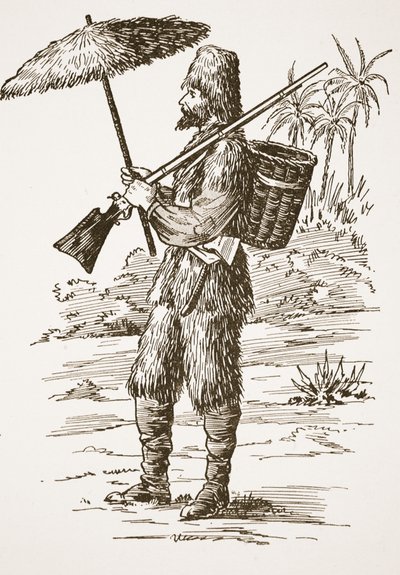 Robinson Crusoé, illustration de L