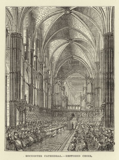 Cathédrale de Rochester, chœur restauré - English School