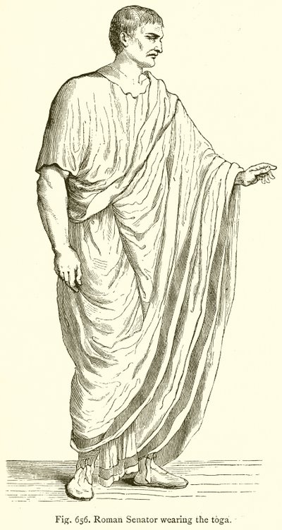 Sénateur romain portant la toge - English School