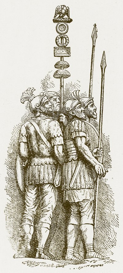 Soldats romains, illustration pour l