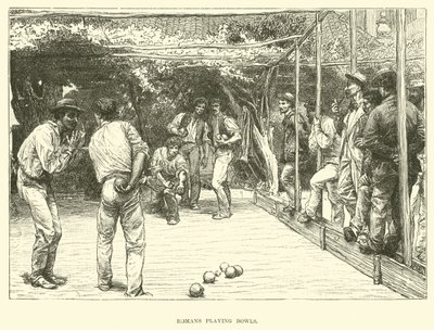 Romains jouant aux boules - English School