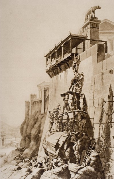 Rome sauvée par les oies sacrées de Junon, illustration de 
