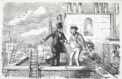Toits, illustration de Punch - English School