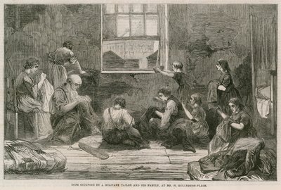 Chambre occupée par un tailleur militaire et sa famille, au n° 10 Hollybush-Place - English School