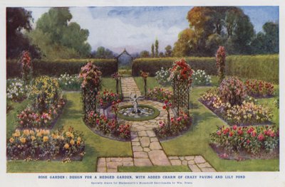 Jardin de roses, conception d