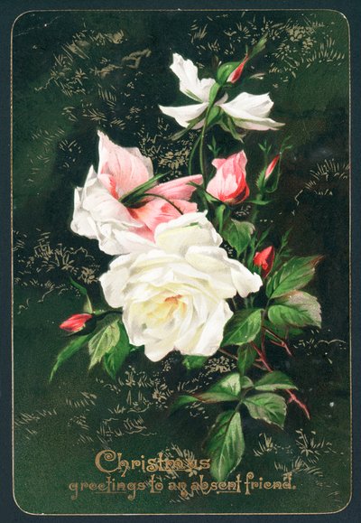 Roses, Carte de Noël - English School