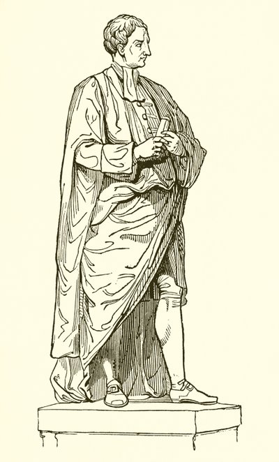 Statue de Newton par Roubiliac de la chapelle du Trinity College - English School