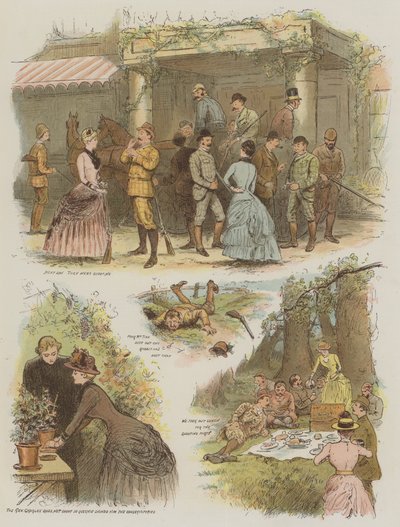 Rouge et Noir, ou Black Wins, extraits du journal de Miss Pettifer (chromolithographie) - English School