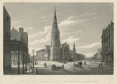 Chapelle et écoles de Rowland Hill, Westminster Bridge Road, Lambeth - English School
