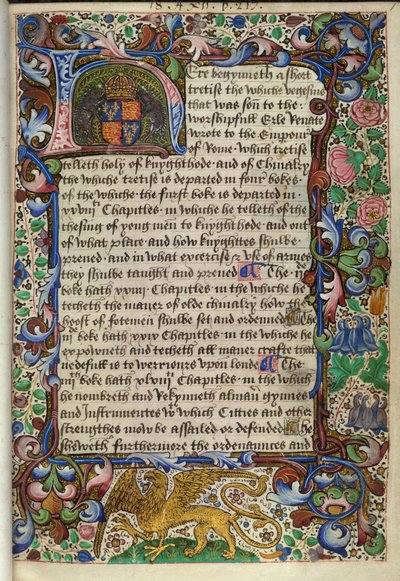 Initiale illuminée 