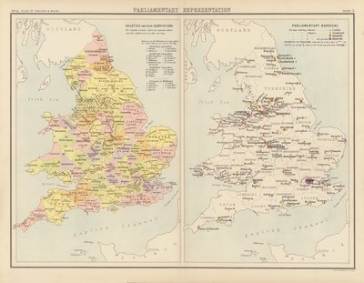Atlas royal, vers 1900 : Représentation parlementaire - English School