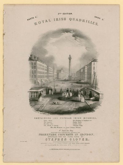 Quadrilles irlandais royaux (gravure) - English School
