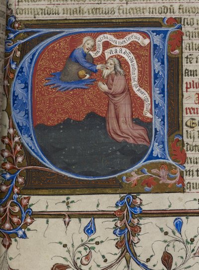 Royal MS 1 E IX, f.193 Jérémie inspiré par Dieu - English School