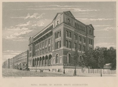École royale des mines, South Kensington, Londres - English School