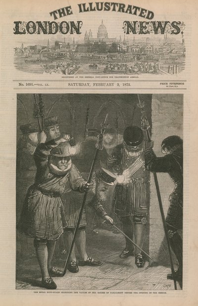 Garde royale fouillant les voûtes - English School