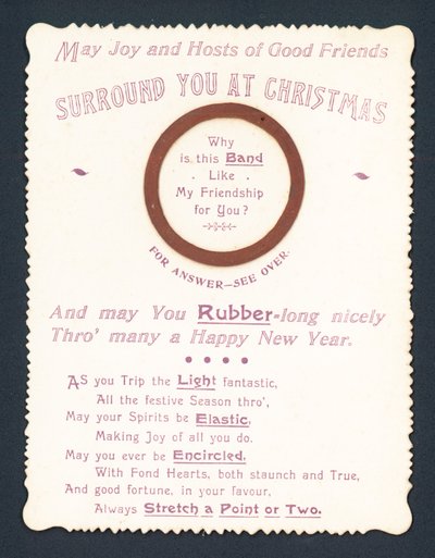 Élastique, carte de Noël - English School