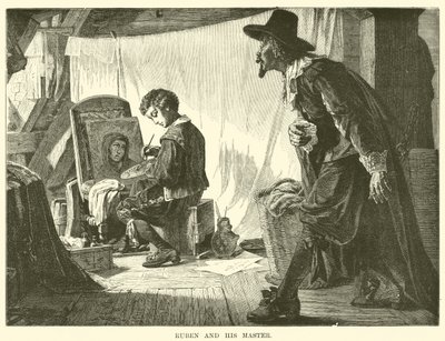 Ruben et son maître (gravure) - English School