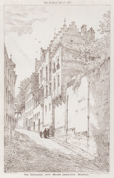 Rue Terracken, avec Maison Gravestein, Bruxelles - English School