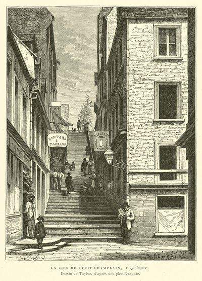 Rue du Petit-Champlain, Québec, Canada - English School