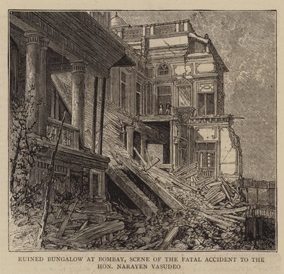 Bungalow en ruine à Bombay, scène de l